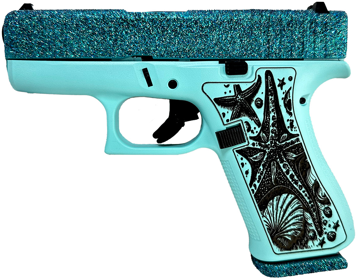 GLOCK 43X 9MM GLITTER GUNZ SEA STAR - Sale